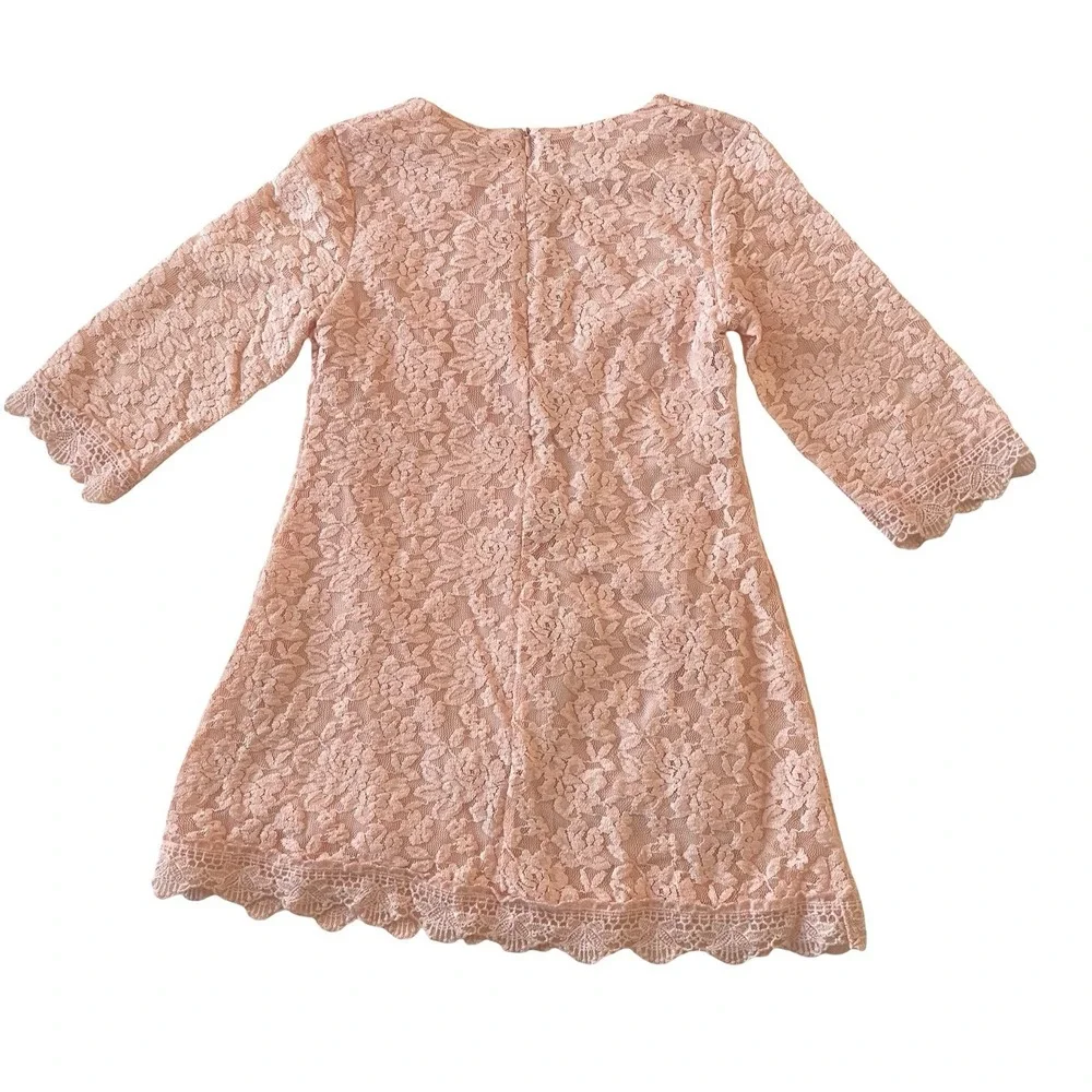 April Girl Girls' Size UK 140 / US M 8‎ Lace Dresses, Lot of 2, Pink & Navy Blue